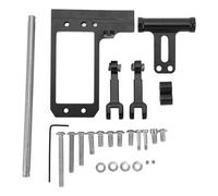 for VP, for RC Servo Mount Pull Rod Kit, Aluminum Alloy, Hydraulic Steering Linkage Rod Set, Black, for 1/10 RC Cars F10