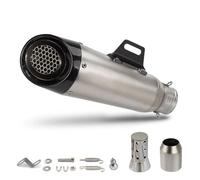 For VSTROM650 FZ07 DUKE250 450SR 800NK R3 Universal 51MM 60MM Project Three Layer Motorcycle Exhaust Muffler Tube With D&B K&iller(A with laser 51mm)