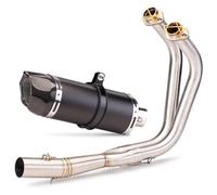 For Vul&can S650 650s 650 S VN650 EN650 Motorcycle Exhaust Modified Front Pipe DB Killer Silencer Pit Bike Elbow Motorcycle Muffler Exhaust Pipe(2)