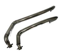 For Vulcan 900 S EN900 VN900 S900 All Years Motorcycle Exhaust Pipe Vent Pipe With Muffler Silencer Baffles Middle Section Link Pipe(Chrome)