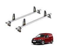 For VW Caddy 2010-2015 Roof Rack 2x Roof Bars UltiBar+ | Only fits Maxi Wheelbase, Van Guard, Heavy Duty Aluminium Roof Bars