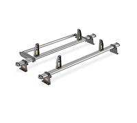 For VW Caddy 2020+ Roof Rack 2x Bars & Loadstops | Only fits Maxi Wheelbase with Barn Doors models, Van Guard, Heavy Duty Steel Roof Bars with loadstops