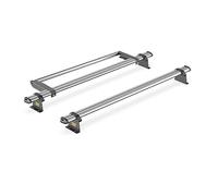 For VW Caddy 2020+ Roof Rack 2x Bars & Roller UltiBar Trade | Only fits Maxi Wheelbase with Barn Doors models, Van Guard, Heavy Duty Steel Roof Bars with ladder roller