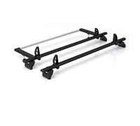 For VW Crafter 2006-2017 Roof Rack Rhino Kammbar Black 2 Bars + Roller