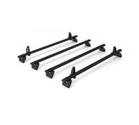 For VW Crafter 2006-2017 Roof Rack Rhino Kammbar Black 4 Bars