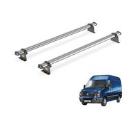 For VW Crafter 2006-2017 Roof Rack Van Guard Ultibar Trade 2x Bars | Steel Heavy-duty Van Roof Bars [SB236-2]