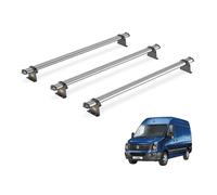 For VW Crafter 2006-2017 Roof Rack 3x Roof Bars UltiBar Trade | Only fits L1 Short Wheelbase with H1 Low Roof, Van Guard, Heavy Duty Steel Roof Bars