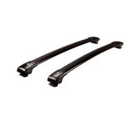 For VW For Atlas 2018 2019 2020 2021 2022 2023 2024 Ajustable Roof Rail Rack Lockable Cargo Bars Silver And Black(Onecolor)