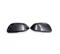 for VW for Atlas for Teramont 2017-2023 Car Sticker Rearview Side Mirror Cover Wing Cap Exterior Door Rear View Case Trim Door Wing Mirror Cover(Carbon)