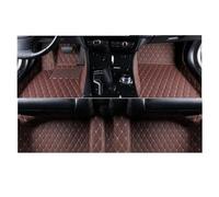 For VW For Atlas For Teramont For CA1 2017-2022 Anti-fouling Interior Parts Floor Rug Leather Mat Car Accessor Foot Pad Protector Carpet(Coffee)