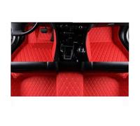 For VW For Atlas For Teramont For CA1 2017-2022 Anti-fouling Interior Parts Floor Rug Leather Mat Car Accessor Foot Pad Protector Carpet(Red)