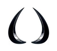 For VW For Beetle 2012 2013 2014 2015 2016 2017 2018 2PCS ABS Car Headlight Eyebrows Headlamp Eyelid Cover Trim(Piano Black)