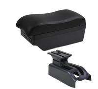 For VW For Bora For Golf 4 Car Armrest Box Interior Parts Center Storage Box With USB Accessories WEFOLCC(C2 black line 7USB)