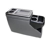 For VW For Caravelle/For Multivan T5 T6 2000-2019 1x Basic Center Console Armrest Box Storage Box Cup Holder(Grey)