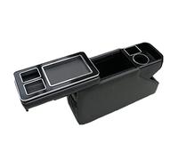 For VW For Caravelle/For Multivan T5 T6 2000-2019 1x Basic Center Console Armrest Box Storage Box Cup Holder(Black)