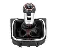 for VW for Golf 5 MK5 R32 for GTI for GTD for Golf 6 MK6 R20 2004-2013 Car Stick Lever Shifter Handball with Gaiter Boot Cover Car Gear Shift Knob(6 Speed)
