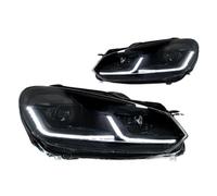 For VW For Golf 6 2009-2012 Car Head Lamp LED Headlights Car Headlight | Upgrade 7.5 Design DRL Signal Lamp Auto Accessories Head Lamp(Black LED,For LHD)
