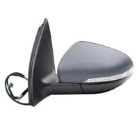 For VW For Golf 6 For A6 MK6 2009-2013 Auto Mirror With Heated Rurn Aignal Lamp Left Right Car Rear View Mirror Assembly Auto Electric Mirrors(Only Left Primer)