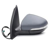 For VW For Golf 6 For A6 MK6 2009-2013 Car Exterior Mirror Heated Mirrors With Turn Signals Auto Electric Mirrors(Gray-Right(Driver Side),Left)