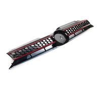 For VW For Golf 6 MK6 2009 2010 2011 2012 2013 Honeycomb Mesh Facelift Front Bumper Center Grille GTI Style HETEVSCCK(Front Grille Black)