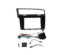 For VW For Golf 7 2014-2019 9 Car Navigation Stereo Radio Fascias Panel Frame Fit 2Din 10 Inch In Dash Headunit Screen(Frame and cables)