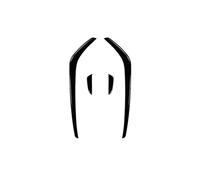 For VW For Golf 7.5 GTI 2017 2018 2019 Front Wind Knife Spoiler Side Wing Grille Air Vent Outlet Trim IENQBVL(Glossy black)