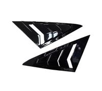 For VW For Golf 7 For Golf 7.5 MK7 MK7.5 2014-2020 Rear Front Triangle Window Louver Side Shutter Blind Shades Cover Car Rear Spoilers(Front Black)