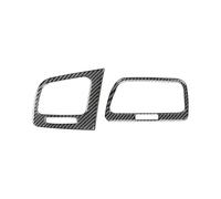For Vw For Golf 7 For Mk7 2014 2015 2016 2017 2018 2019 Car Interior Side Air Vent Outlet Cover Trim Carbon Fiber Stickers Gear Shift Panel Trim( Black)