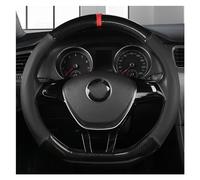 For VW For Golf 7 For Polo 2014-2021 For Scirocco For Jetta 6 For Santana 2016-2021 D Shape Car Steering Wheel Cover Steering Wheel Protective Cover(C)