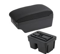 For VW For Golf 7 Mk7 2014-2019 Car Armrest Box Center Storage Box Interior Special Accessories WEFOLCC(C2 black line 7USB)