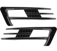 For VW For Golf 7 MK7 GTI 2014 2015 2016 2017 Fog Lamp Lower Bumper Grill Pair Car Front Fog Light Grille Grill PYPFQUMQGR(Glossy Black)
