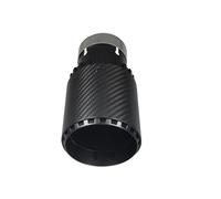 For VW For Golf Carbon Fiber Tail Throat Car Exhaust Nozzle Modified Mouth Head All Dumb Black Rear Muffler Tip