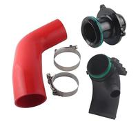 For Vw For Golf For Gti For Gli R Mk7 1.8t 2.0ttsi Ea888 Mqb Turbo Muffler Delete + Inlet Elbow + Silicone Hose Automotive Air Intake Tube(Black)