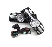 For VW For Golf GTi TDI MK4 1997-2006 2pcs Car Front Bumper Fog Light Grill Running Lights With LED DRL Fog Lamp Front Bumper Fog Light