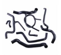 for VW for Golf Mk3 for Jetta for Vento A3 VR6 2.8L LHD 1994-1999 Car Silicone Radiator Coolant Hose Pipe Tube Set Kit(Black)