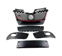 For VW For Golf MK5 GTI For Jetta MK5 GLI 2006-2011 Front Honeycome Grille Center Hood Grills Lower Fog Light Grill Car Accessories