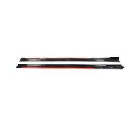For VW For GOLF MK5 MK6 MK7 MK8 2M Car Side Skirt Extension Plate Lip Separator Bumper 2.18M Racing Spoiler Side Steps(Red and black 2m)