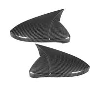 For VW For Golf MK7 MK7.5 R GTI GTD 2014-2019 Wing Mirror Cover Rearview Mirror Caps Casing OX Horn Style Car Accessories(Carbon Fiber Pattern)