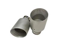 For VW For GTI MK7 For Golf 7 2013 1 Pcs Matte Stainless Steel Car Exhaust Tip System Pipe Universal Exhaust Tip Nozzle 60MM 63mm Muffler Tip Exhaust Tip Tail Pipe(60mm-101mm)