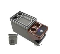 FOR VW For ID. BUZZ 2022 2023 + Row Front Railing Box Set Business Armrest Central Store Business Car Mobile(E gray Wireless)