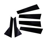 For VW For Jetta 2019 2020 2021 6Pcs Glossy Black Car Window Door Column Decal B C Pillar Post Cover Trim Decoration Sticker WEFOLEN