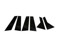 for VW for Jetta 2019 2020 2021 6pcs Glossy Black Car Window Pillar Posts Door Trims Cover Stickers Pillar Posts Stickers WEFOLEN