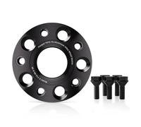 For VW For Jetta Flange Plate15/20/25/30mm 2/4pcs 5x112 CB 57.1 M14*1.5 Hub Centric Black Forged Wheel Spacer Wheel Spacer Adapter(4pcs 25mm)