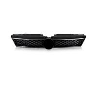 For VW For Jetta Mk6 2012 2013 2014 Car Front Center Bumper Vent Grille Cover Honeycomb Grill Car Front Grille(Silver Line)