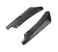 For VW For Jetta Universal Car Rear Bumper Lip Splitter Universal Bumper Lip Diffuser Car Decorative Spoiler Wing Sticker Fins(FIBER Black)