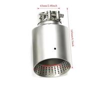 For VW For MK7 For Golf 7 For Golf For R For GTI 1PC Exhaust Muffler Tip Matte Stainless Steel Exhaust Tip Muffler Nozzle Car Accessories(63-101mm)