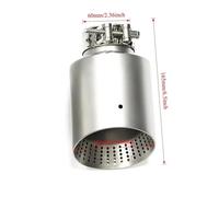 For VW For MK7 For Golf 7 For Golf For R For GTI 1PC Exhaust Muffler Tip Matte Stainless Steel Exhaust Tip Muffler Nozzle Car Accessories(60-101mm)
