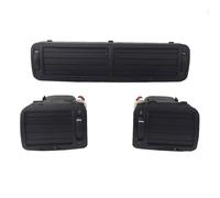 For VW For P&assat B5 1997-2005 Black Front Dashboard Central Air Vent Outlet A/C Heater 3 Pcs AC Vent Grille(Set)