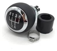 for VW for p&assat B6 2006-2011 5/6 Speed Gear Stick Shift Knob Leather Gaiter Boot Cover 3C0711113A Gear Shift Knob Head Shifter Knobs Head(5 Speed Gearknob a,Black White)