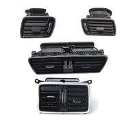 For VW For p&assat CC B6 B7 R36 3AD 819 728A 701A 702A Car LHD Chrome Piano Paint Dashboard Air Conditioning Outlet Vent Warm Air Vent Outlet(Piano Black B 4pcs)